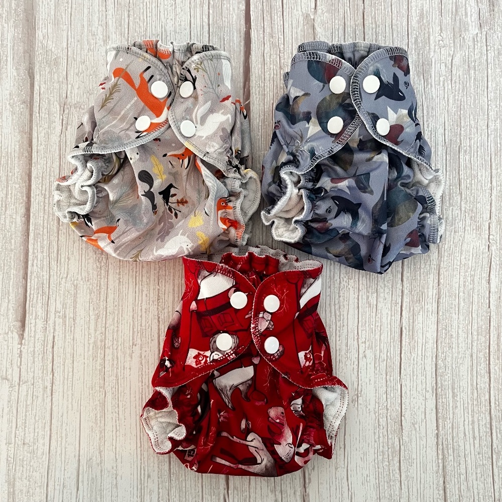 Size 1 AppleCheeks Apple Cheeks Cloth Diaper Covers Fit 7 - 20 Pounds - Lot 1